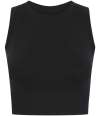 TL332 Tombo Ladies Cropped Tank Top Black colour image